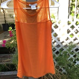Adore sheer athletic tank top